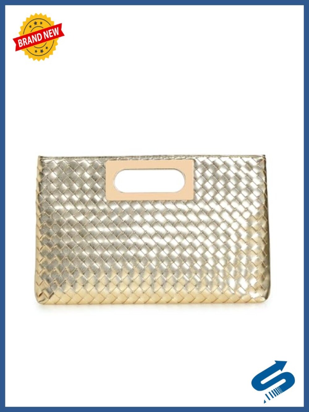 PU Leather Clutch Evening Handbag for Women Wedding Prom Cocktail Party